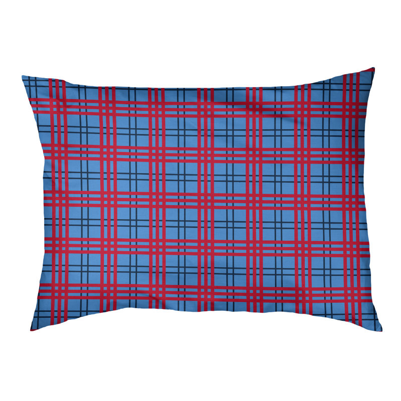 Oreiller d’intérieur de luxe Tennessee football, Très grand (l 50 po x 40 po x p 6 po), Bleu / bleu marine / rouge