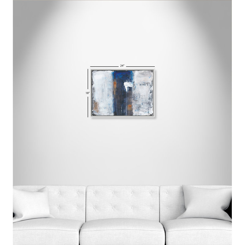 Into the Deep Blue Sea Into the Deep Blue - cadre flottant, reproduction d'art sur toile, H 18 po x l 24 po x P 2 po