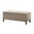 Linen Blend Upholstered Bench with Flip Top
