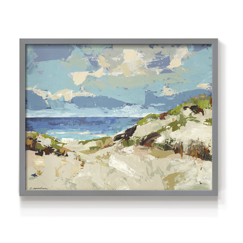 Dunes I - Reproduction encadrée - Restickable, H 8 po x l 10 po, Gris