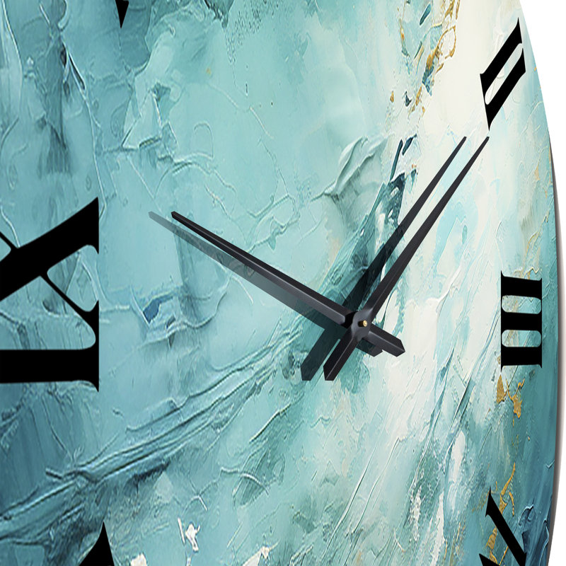 Cleetus - Horloge murale paysage abstrait, Moyenne