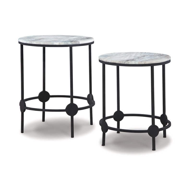 Ensemble de 2 tables d'appoint Daltan
