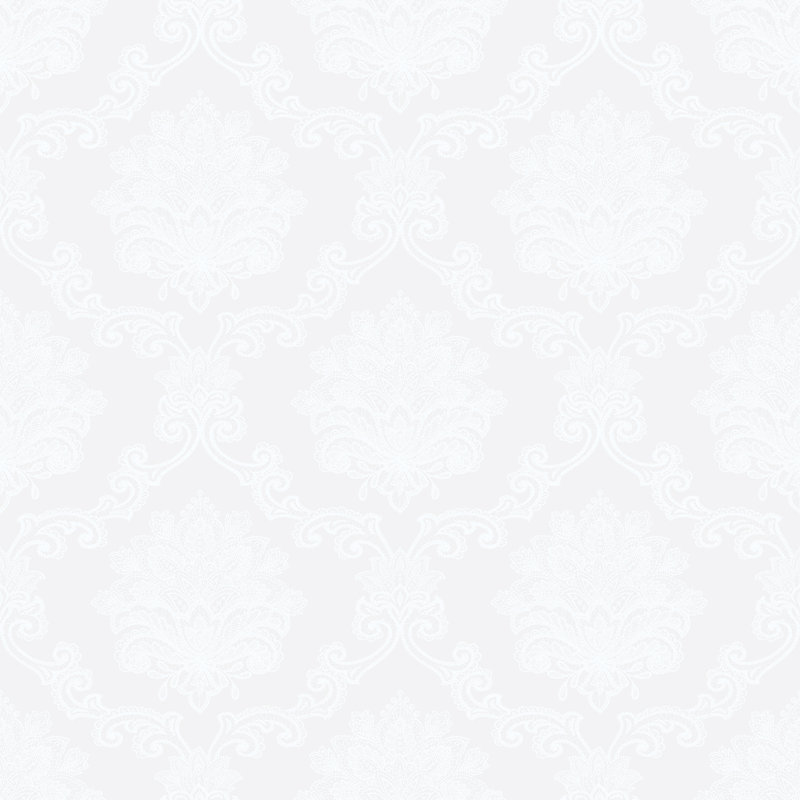 10m x 53cm Matte Wallpaper Roll, Silver/White