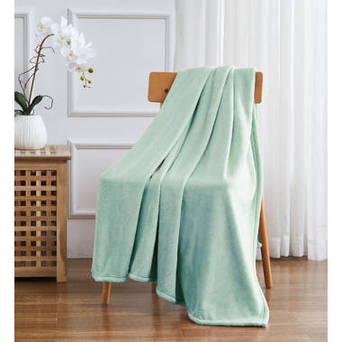 Tommy Bahama TB Solid Light Blue 1-Piece Ultra Soft Plush Fleece Full/Queen  Blanket USHSEE1264253 - The Home Depot