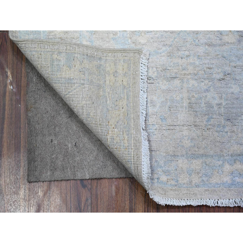Tapis oriental gris en laine délavé noué à la main 2 pi 10 po x 5 pi 3 po 95C102993BF243FCA840F384E257FBF2