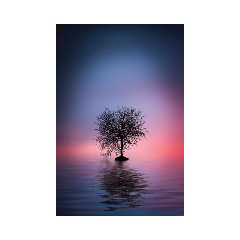 Lone Tree by Bess Hamiti - Print on Canvas, Wrapped Canvas, 101.6 cm H x 66.04 cm W x 1.91 cm D