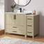 Ensemble de meuble-lavabo simple autoportant de 48 po avec plateau en granite blanc et dosseret Aura