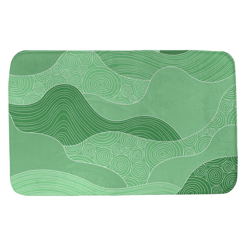 Tapis pour salle de bain Mcguigan, l 17 po x L 24 po, Vert