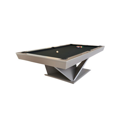 Minimalist Minimalist Solid Wood and Stone 8'Pool Table