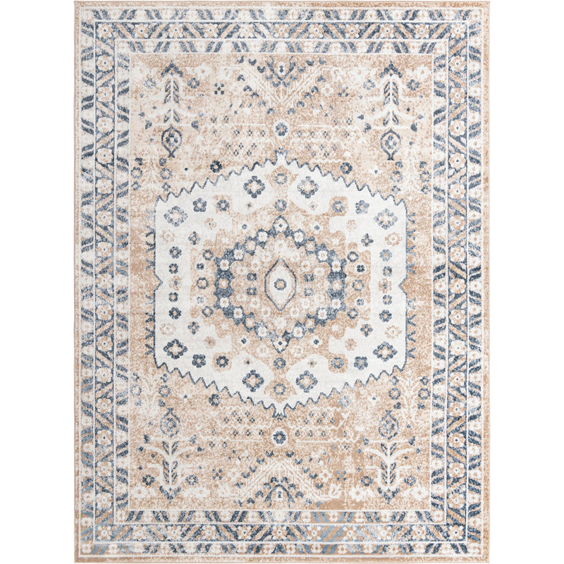 Micsunel Abstract Indoor Rug, Rectangle 10' x 13'