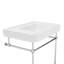 Évier de console l 31 po x H 33 po Valencia, perçage de robinet 4 po, chrome-118375673-118375675