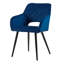 2 X Dining Chairs, Velvet Upholstered Kitchen Counter Chair, Lounge Reception Chairs For Dining Room-1138098691