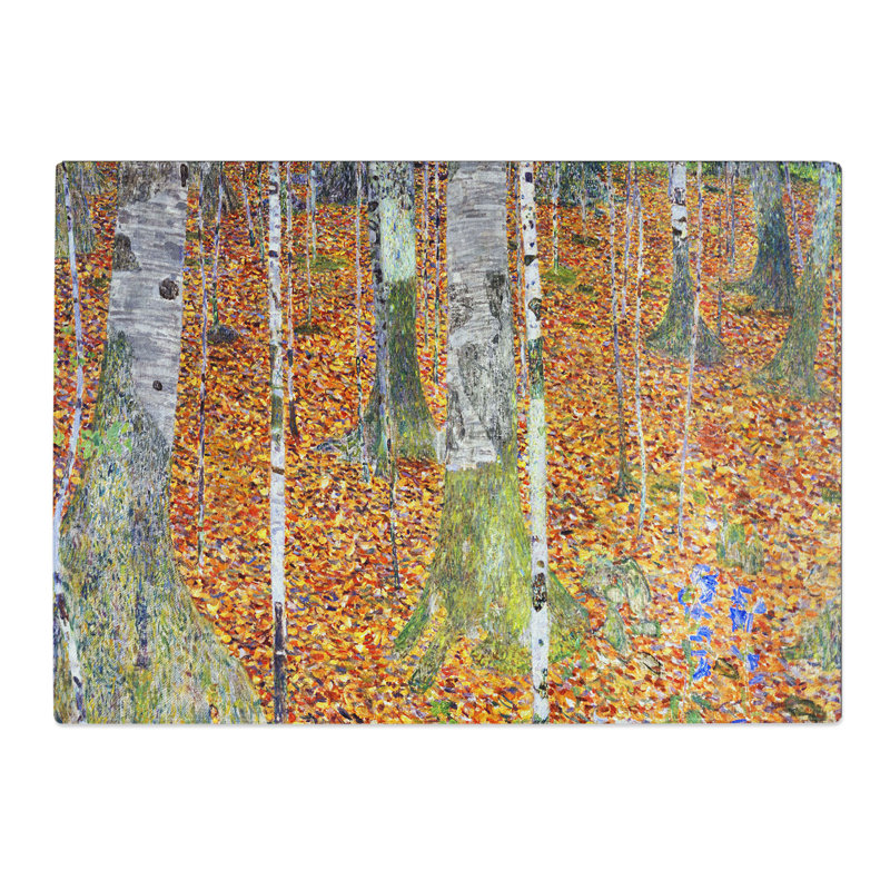 Birch Forest by Gustav Klimt Chopping Board, 0.4cm H x 29cm W x 39cm L