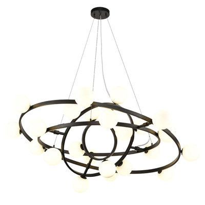 Amiriah 24 - Light Black Sputnik Pendant