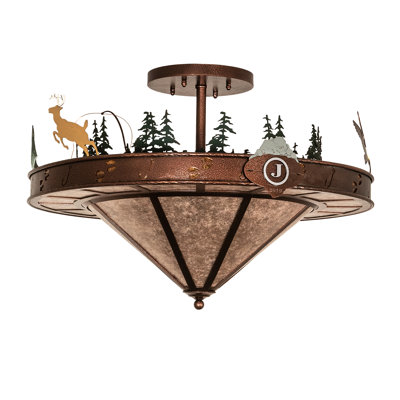 Plafonnier semi-encastré 6 lumières Wildlife