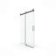 Porte de douche coulissante simple sans cadre à fermeture en douceur, verre trempé de 3/8 po (10 mm) avec revêtement facile à nettoyer-118550467