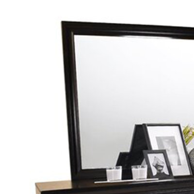 Smartt Wood Flat Wall Mirror