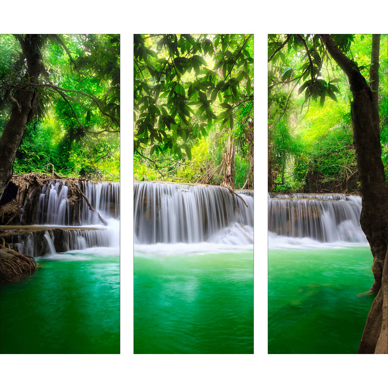 3 Piece No Frame Painting on Glass