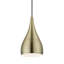 Luminaire suspendu en laiton antique 1 lumière