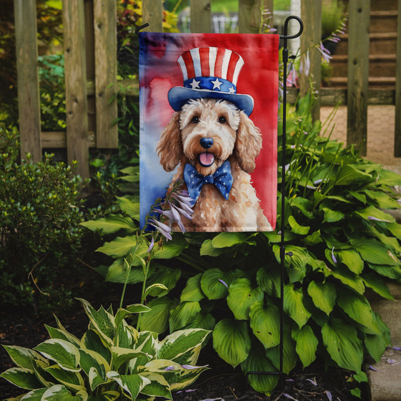 Drapeau patriotique du jardin américain, Goldendoodle