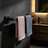 Premium Stainless Steel Towel Bar for Bathroom - Heavy Duty Wall Mounted Shower Towel Rack with Rust-Proof Matte Black Finish - Easy Installation