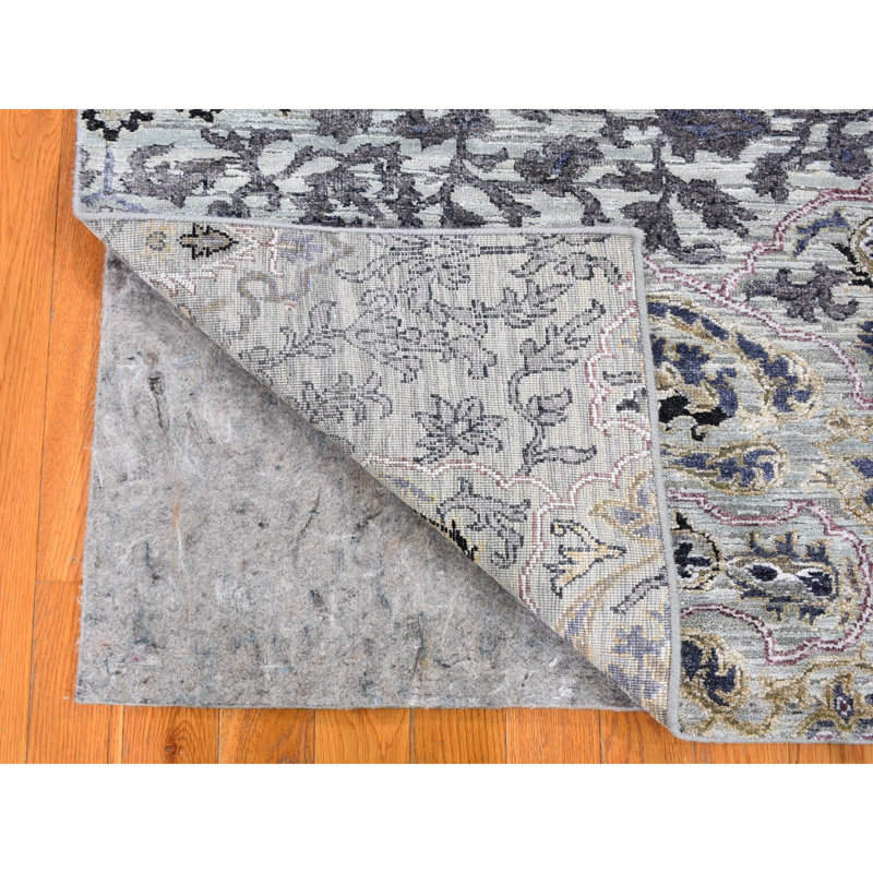 Jahed One-of-a-Kind Rectangle 3'0" X 5'3" New Age Area Rug in Grey
