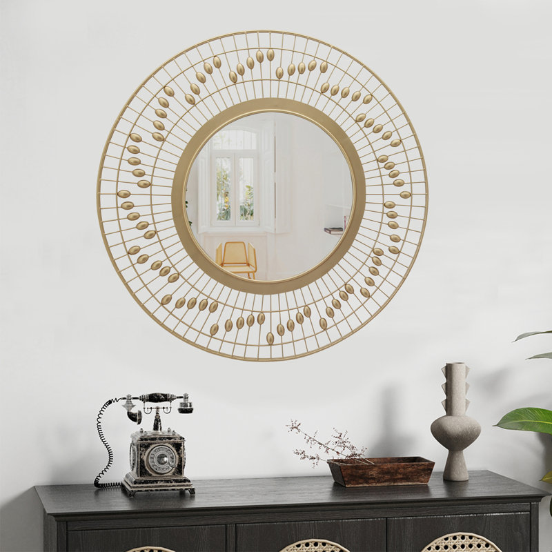 Metal Round Wall Mirror