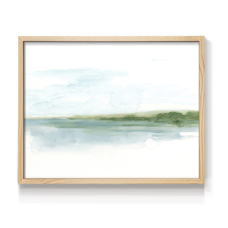 Green Ribbon Coast I - reproduction encadrée, Naturel, H 22 po x l 28 po