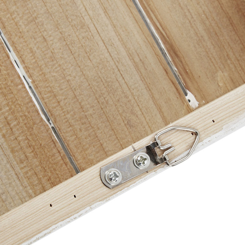Panneau de décoration de planche de bois rustique peint à la main, gris et blanc, 30 po x 12 po x 1,5 po, art mural de Summers 'Home Decor, création