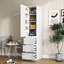 Armoire de rangement pour garde-manger, garde-manger avec portes, tablettes et tiroirs