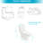 Dual Flush Ceramic Toilet - Efficient Water Usage, -  Note: Is Not Allowed, This Just For Demonstration Purposes And Should Be Used In Actual Title Includes Essential Parts Quick Easy Installation