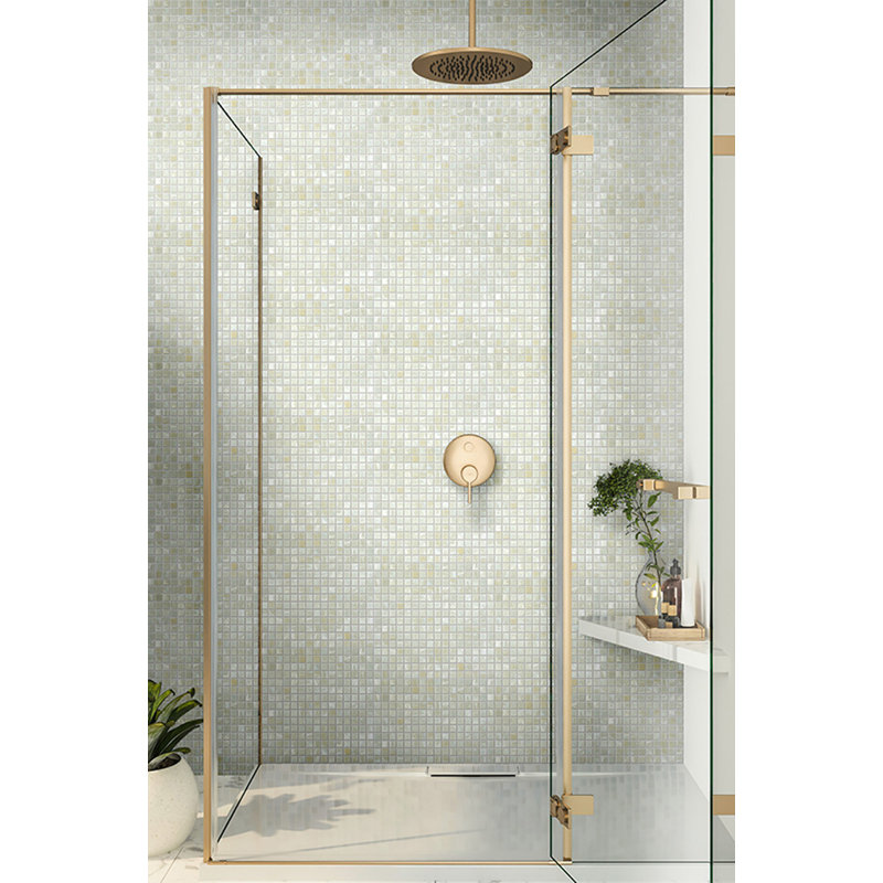 Celestial 0.8" x 0.8" Glass Grid Mosaic Wall & Floor Tile, Canary Yellow