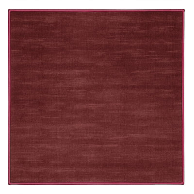 Machine Washable Solid Red Area Rug
