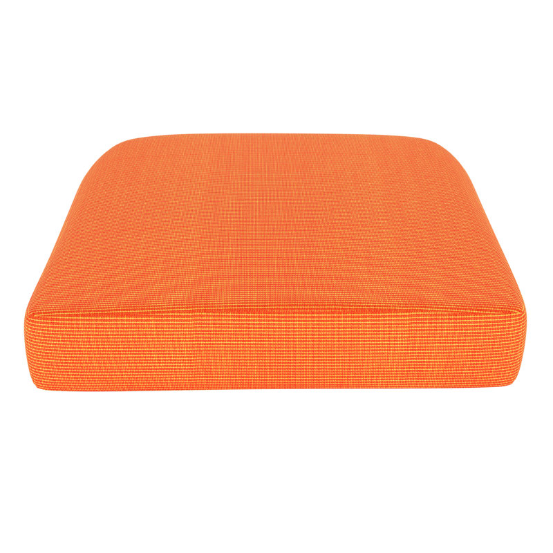 Coussin de siège d'extérieur Sunbrella, Toile Sunbrella® tangerine