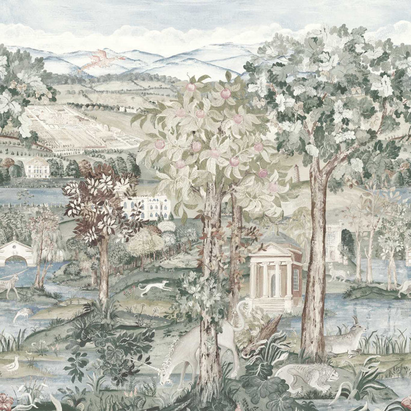 Arcadian Thames Wallpaper, Mineral