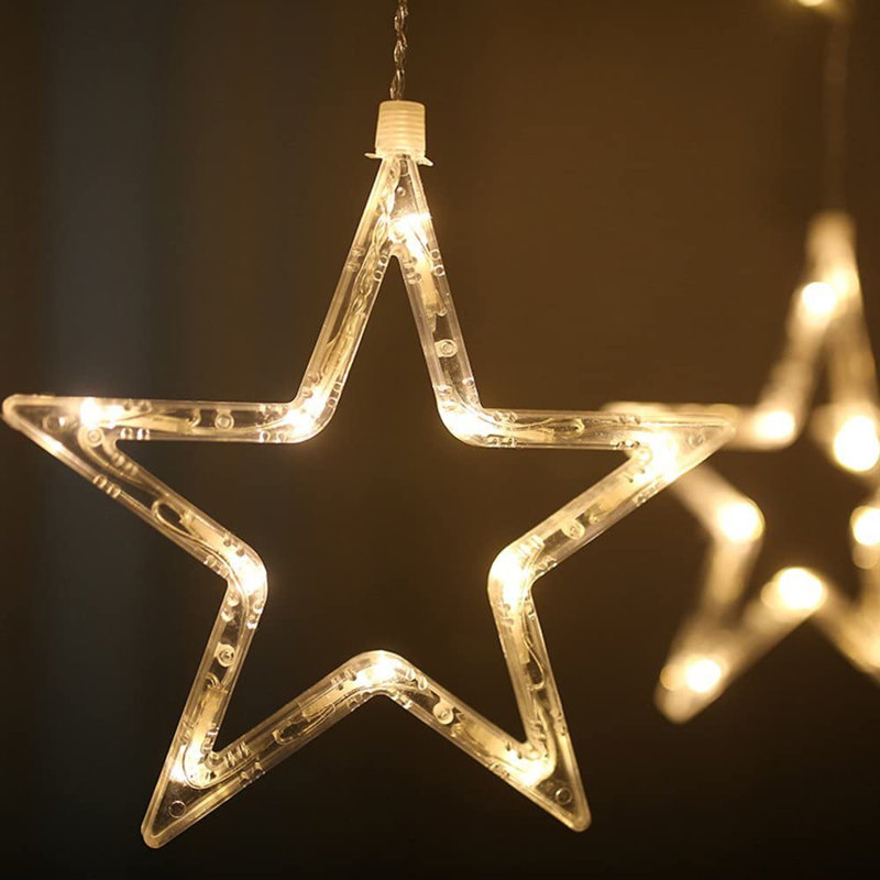 9.8ft Star Twinkle String Light with 12 Stars 2700K