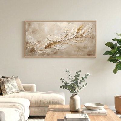 Feather Art Canvas Wall Art Set Of 1