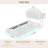 Floating Cloud Crown Velvet Bed with Headboard Storage, LED Light & Built-in Charging Outlet-365755968-365814530
