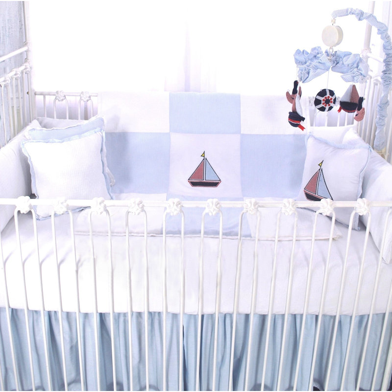 Ensemble de literie pour lit de bébé 4 pièces Sail Away