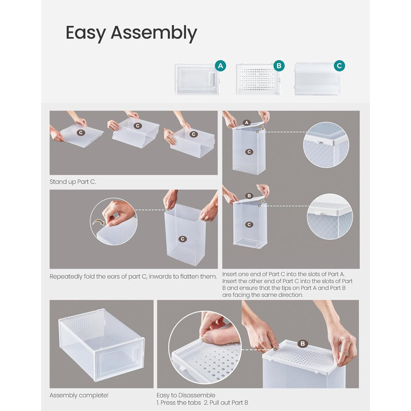 12 Pair Shoe Storage Box