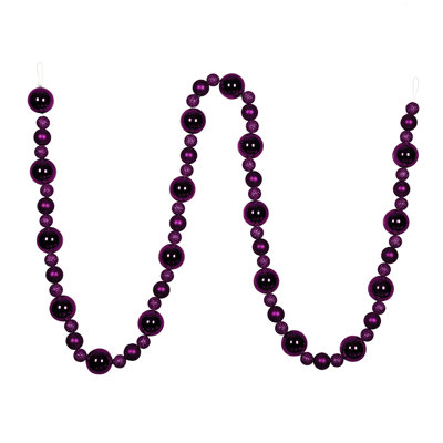 Huseby 9' Assorted Christmas Ball Ornament Garland