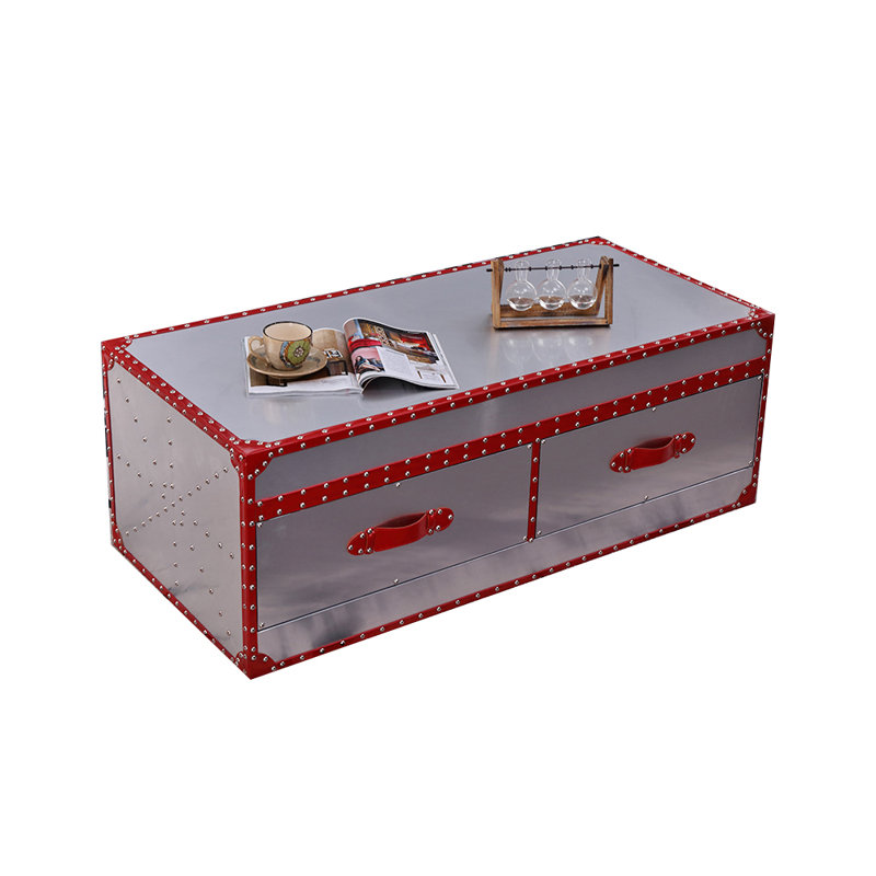 Table basse Vintage, H 18,11 po x L 51,18 po x l 23,62 po