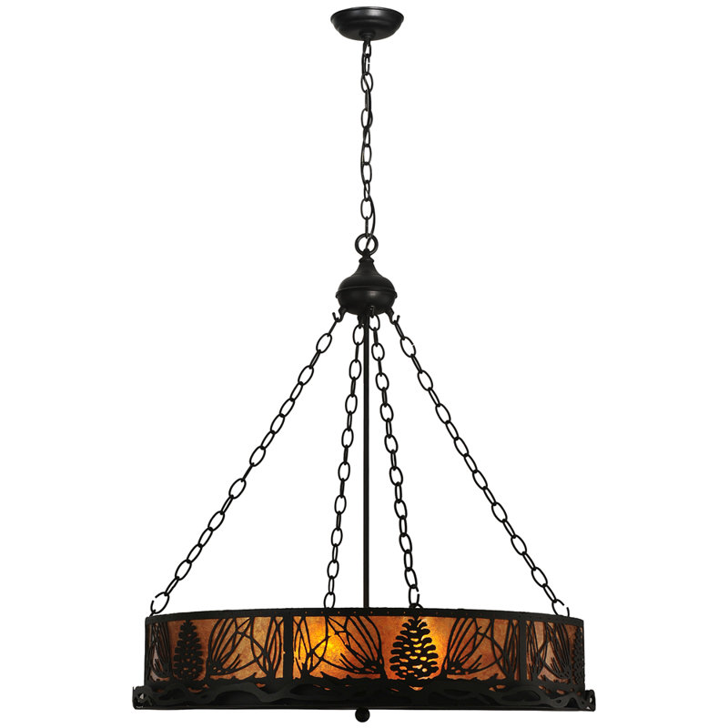 Lustre tambour 2 lumières unique/statement Mountain Pine