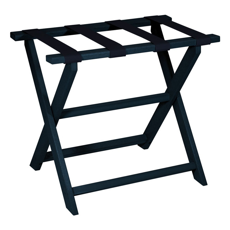 Navy Blue Eco-friendly Recycled Plastic Folding Luggage Rack