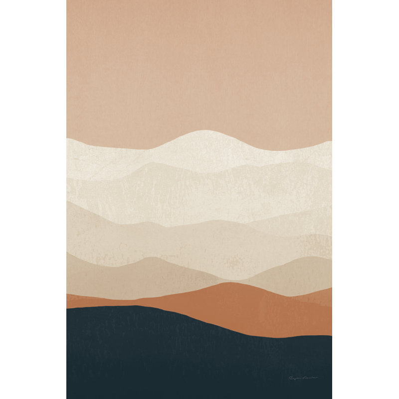 Mojave Mountains Crop by Ryan Fowler - Graphic Art Print, Black Floater Framed, 122 cm H x 81 cm W