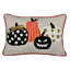 Coussin d'Halloween brodé citrouille d'Halloween