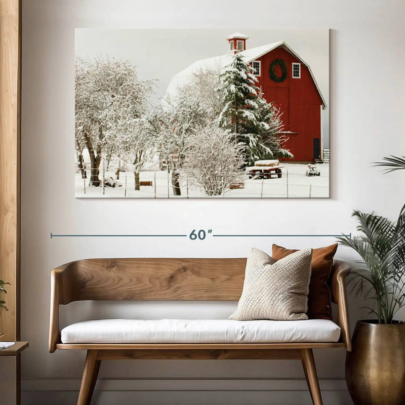 Lilie Festive Barn, 34" H x 51" W
