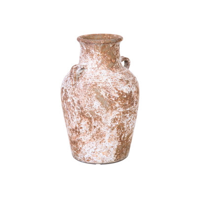 Vase en terre cuite vieilli Artisan - charme champêtre pour votre maison
