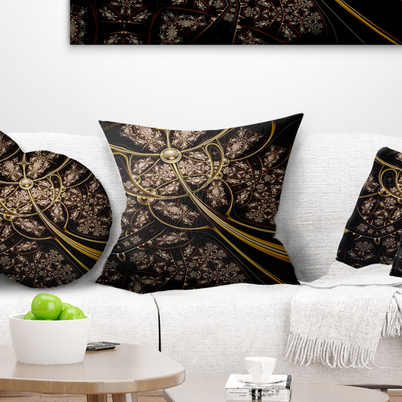 Abstract Throw Pillow, 16" x 16", Square
