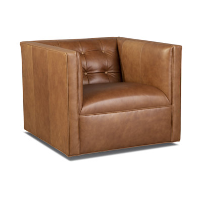 Laslow Swivel Tufted Armchair